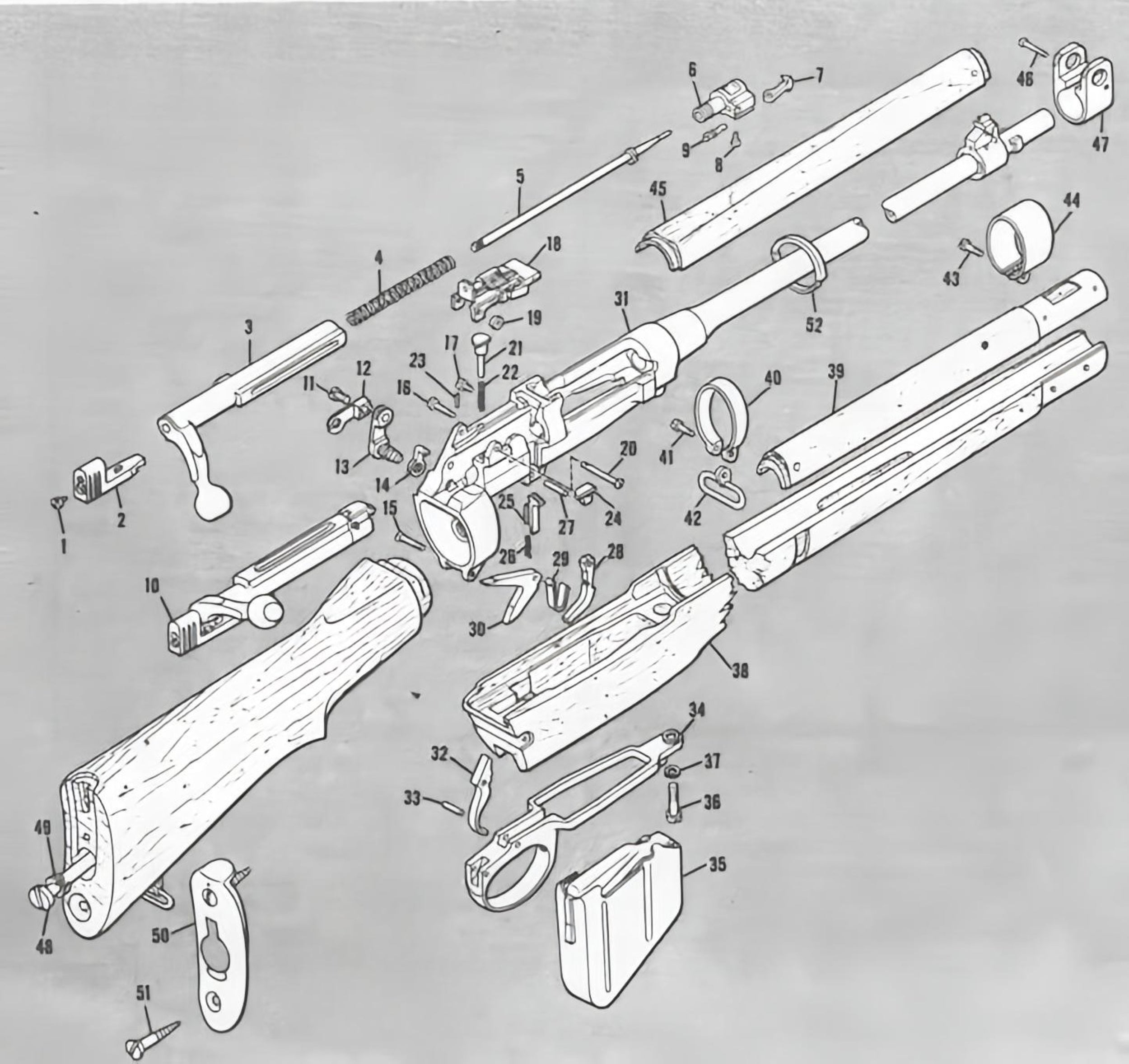 Lee-Enfield No. 4 Parts Diagram